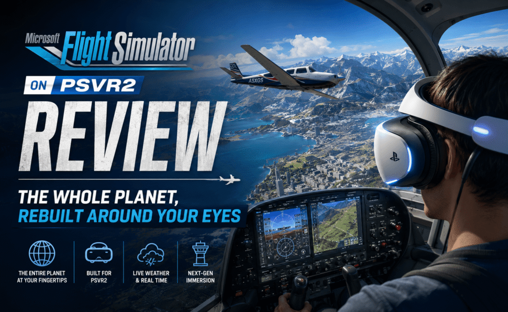 Microsoft Flight Simulator on PSVR2 Review — The Whole Planet, Rebuilt Around Your Eyes